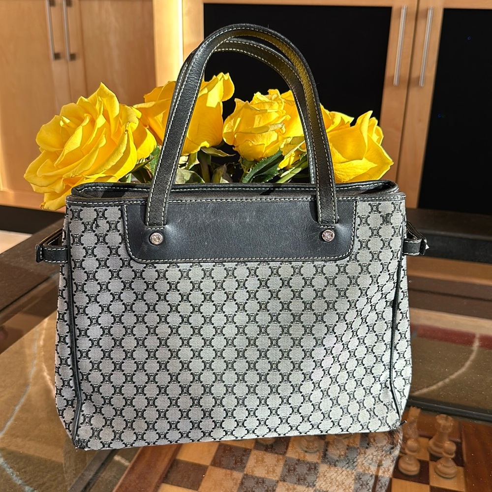 BLACK CELINE SATCHEL